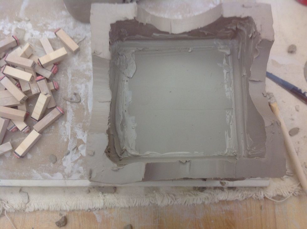 Stitch and smooth the inside of the top.