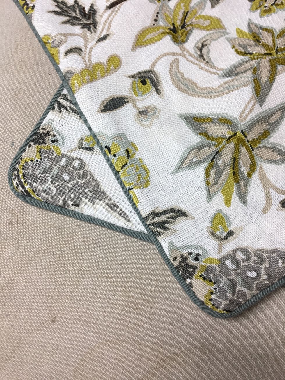 Stitch pillow front to pillow back around all 4 sides.  Turn.  Press.  Set aside.