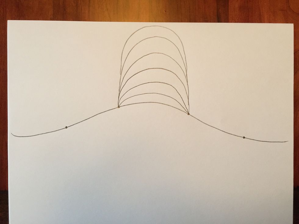 Stop when you reach the top of your paper.