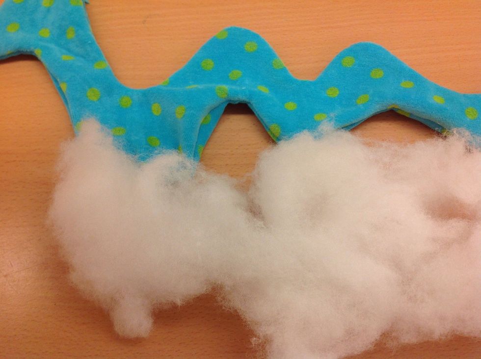 Stoppa in vadd. Ta lite vadd \u00e5t g\u00e5ngen. B\u00f6rja att stoppa svansen.