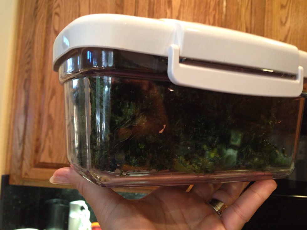 Store in an airtight container for a few days--if they last that long!