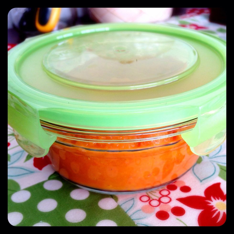 Store the remaining soup in an airtight glass container and place in the fridge.
