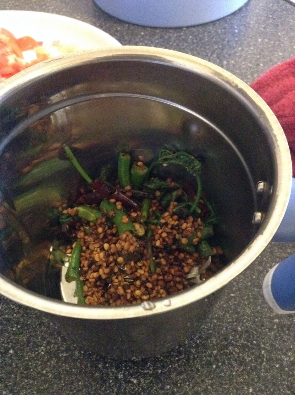 Store this fried mixture in a blender jar.