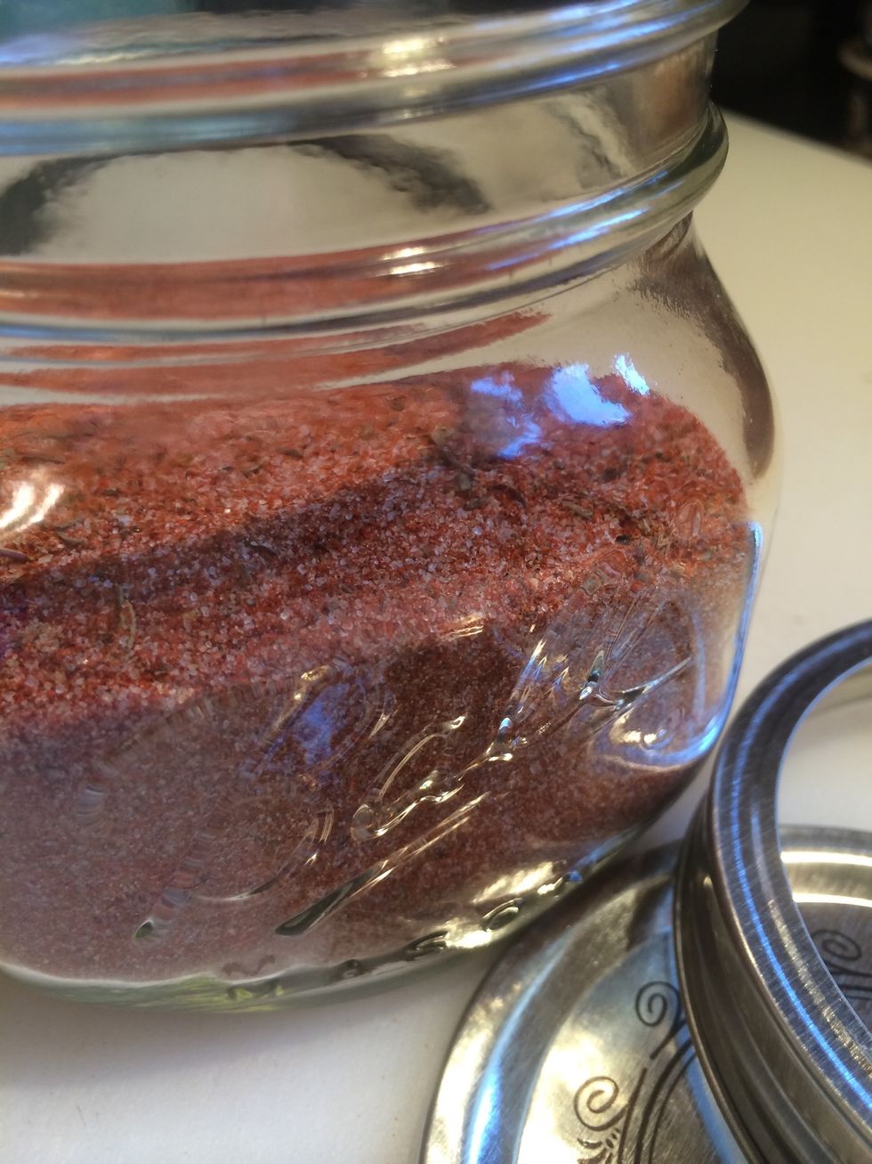 Store unused rub in a jar, plastic container or baggie.