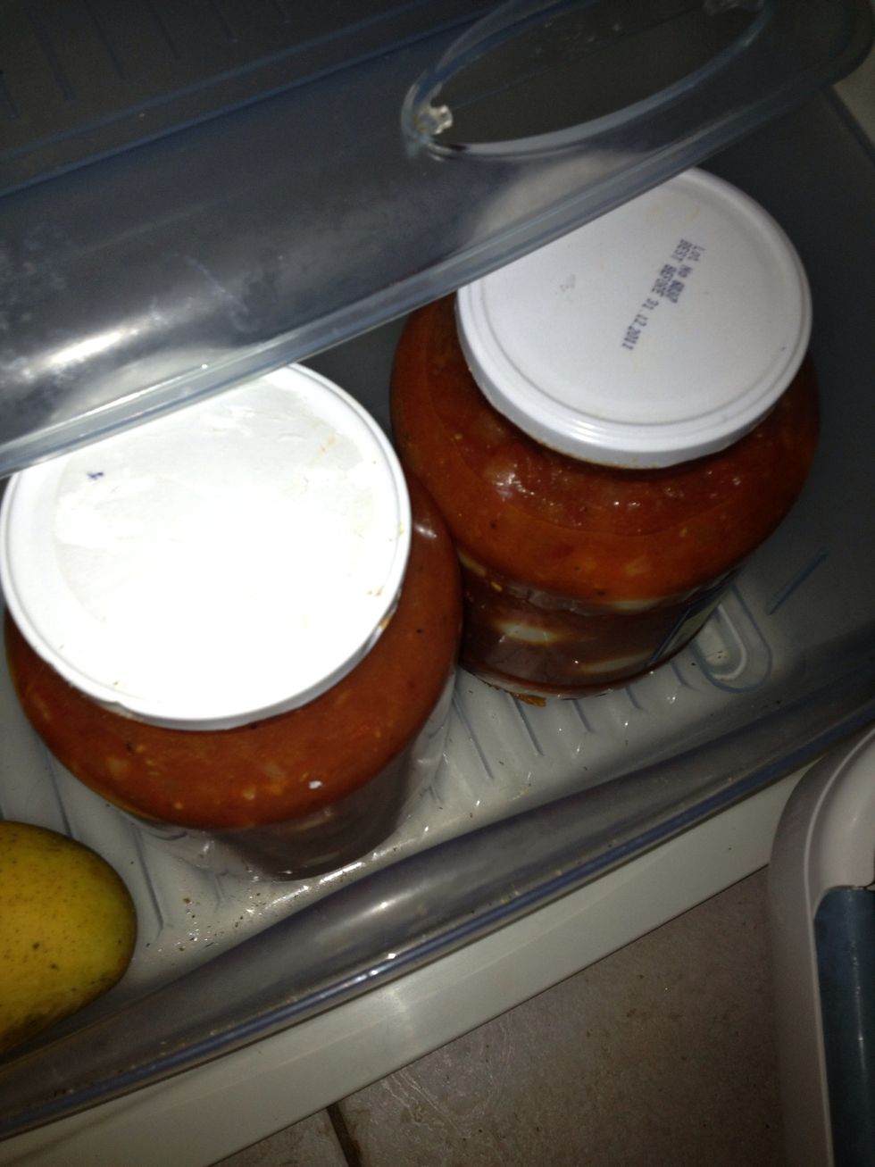 Straight in the Fridge  and if you can wait a week