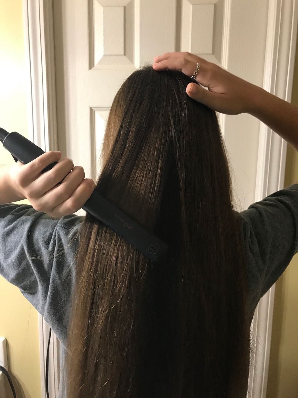 Straighten any last pieces that need to be straightened