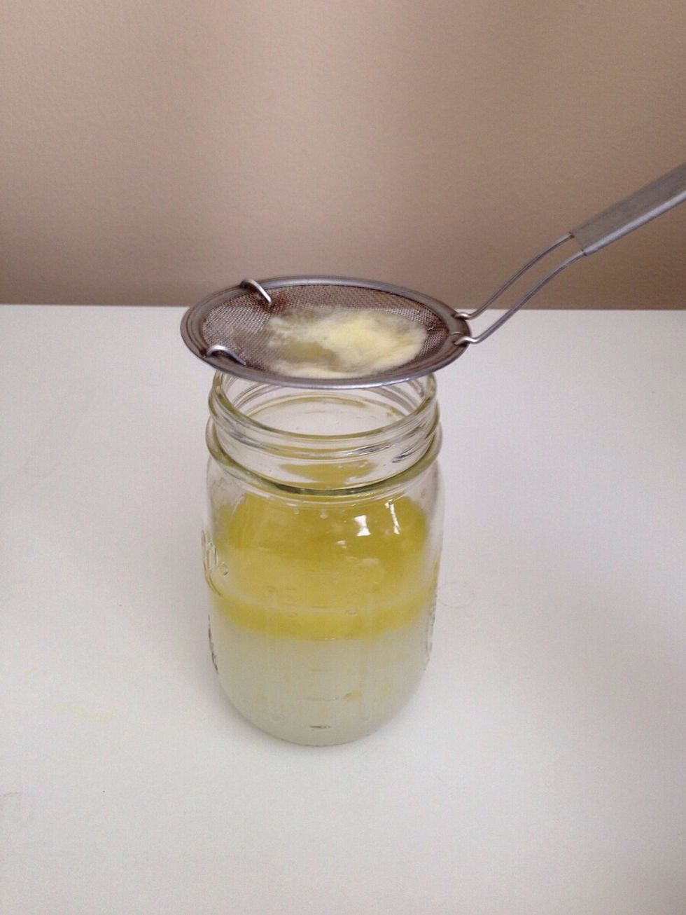 Strain the mixture using a sieve.