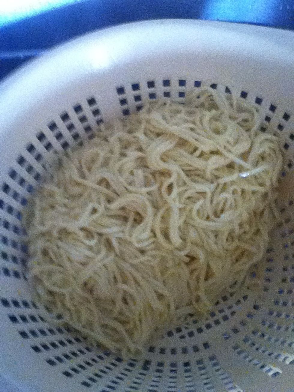 Strain the noodles