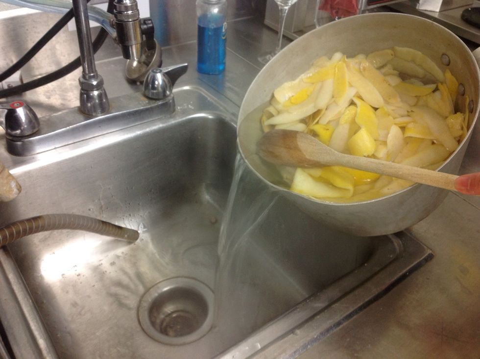 Strain water after second boil