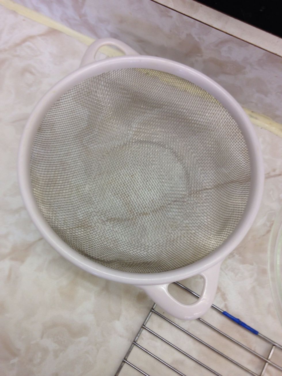 Strainer  Used to seperate things like juice from a can of blueberries and the blueberries itself  I can seperate ingrediants using a strainer
