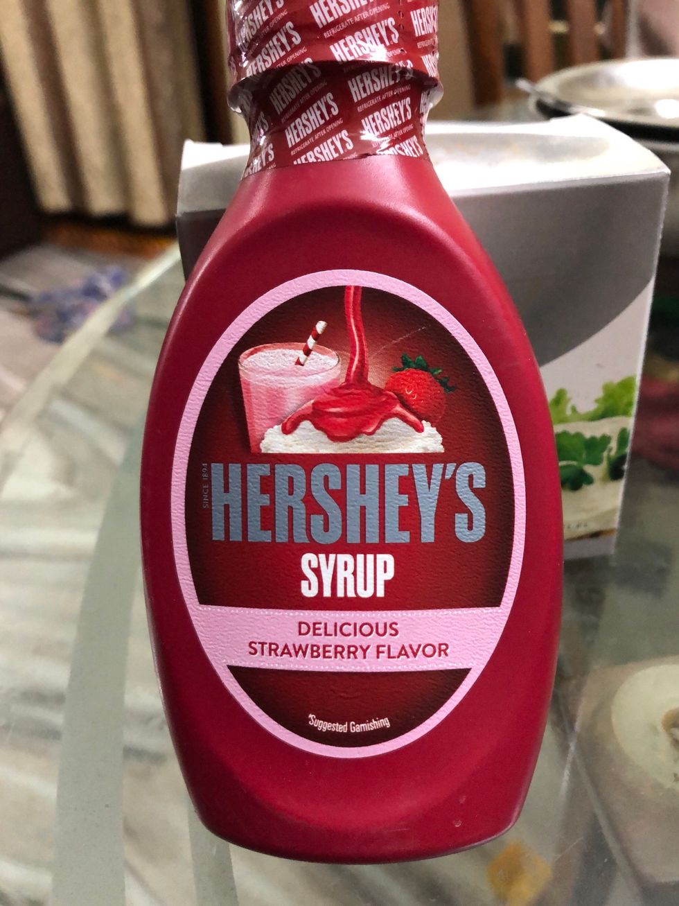 Strawberry syrup..