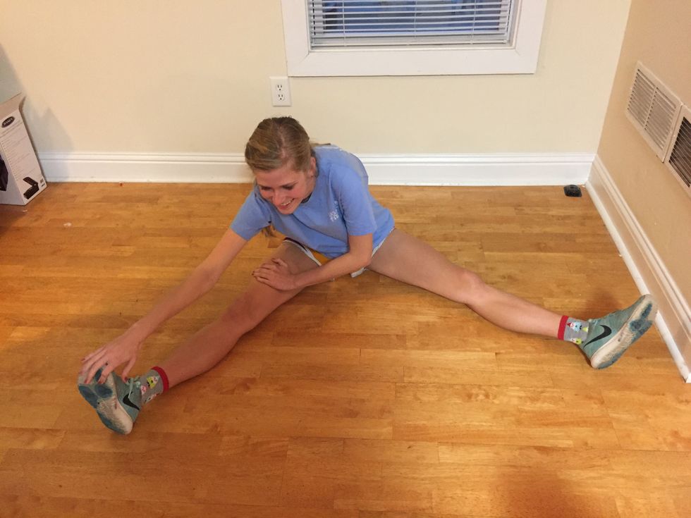 Stretch for at least twenty seconds at each pose.