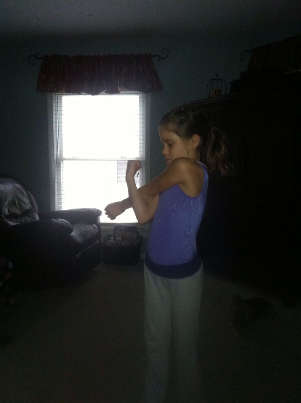 Stretch your arms...