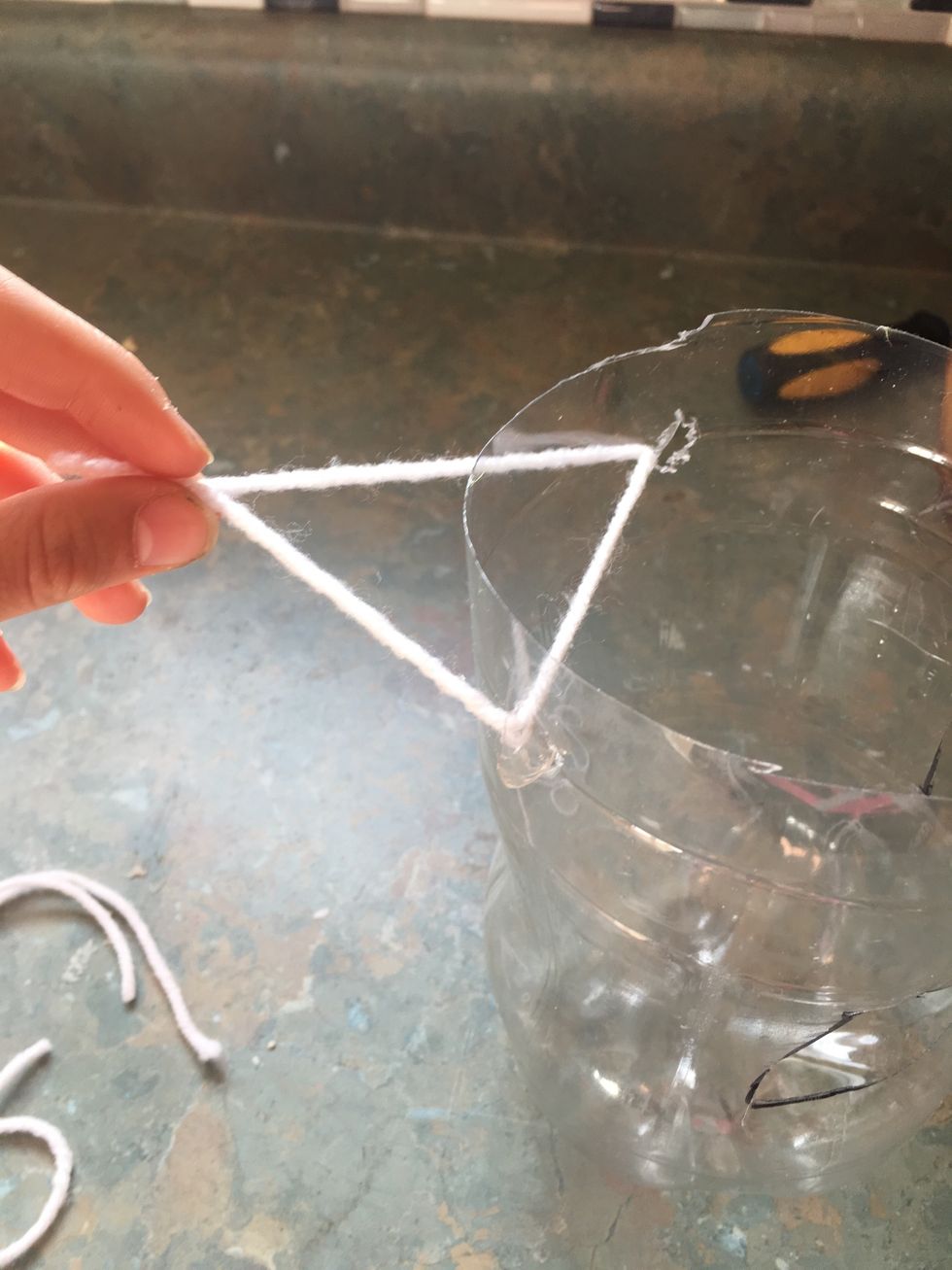 String yarn through like so