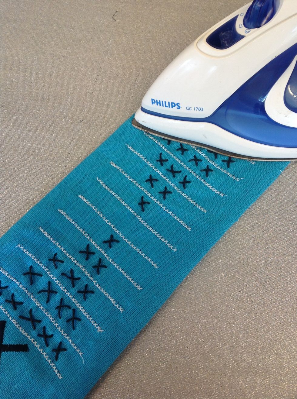 Stryk ev ditt arbete lite. Var f\u00f6rsiktig om du har en \u00f6mt\u00e5lig design.