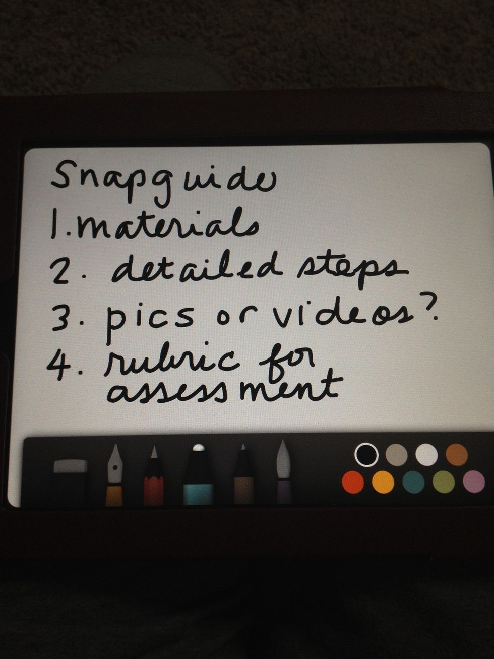 Students should have some type of written plan or storyboard before they start.