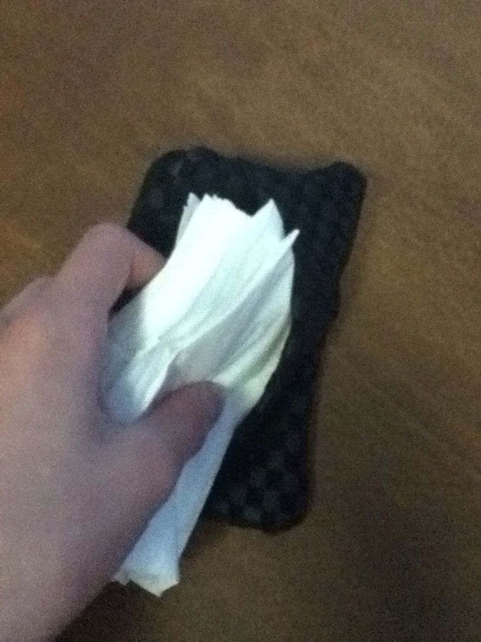 Stuff tissues in.