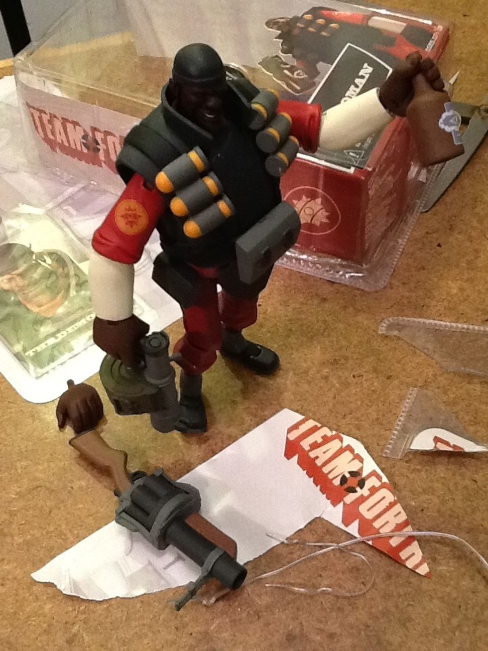 Success! Enjoy your new Demoman figure as the painful reminders on your hands heal. *note: it is quite normal to weep and shutter you realize there are 8 more figures coming soon. Thanks for reading