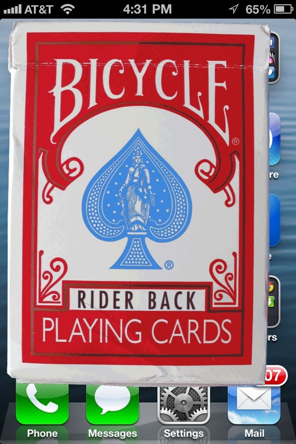 Such as a card box...