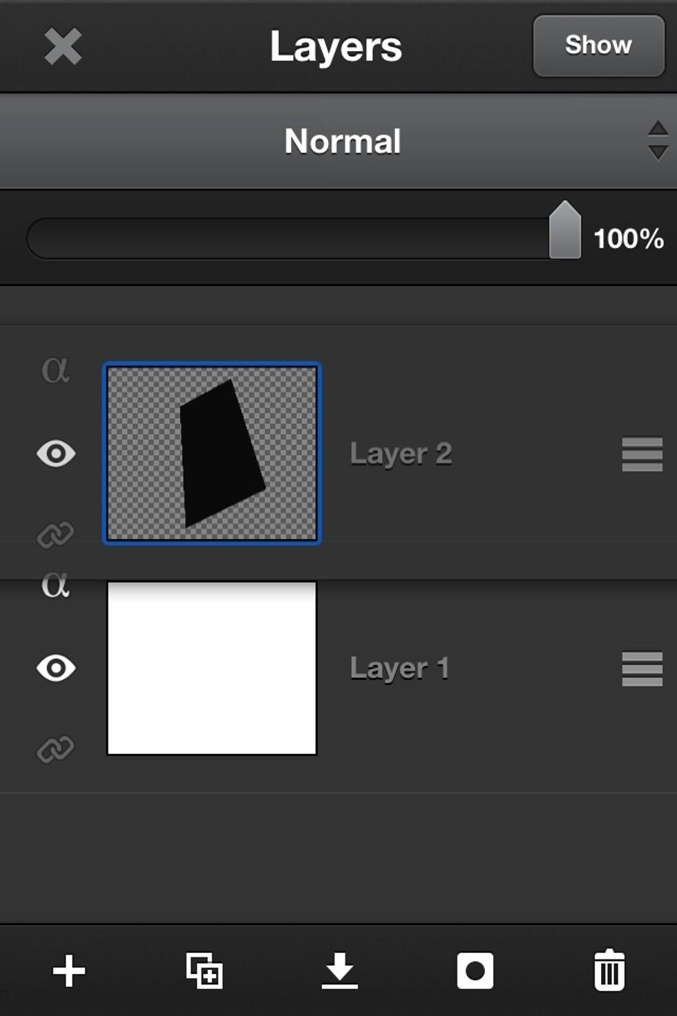 Such as dragging to change their order, making a layer invisible and so forth.