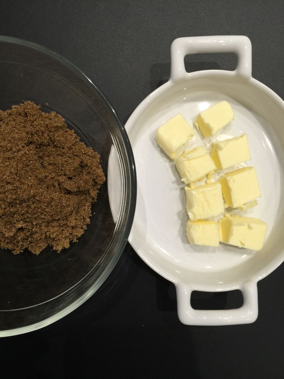 Sugar 50g, butter 30 g