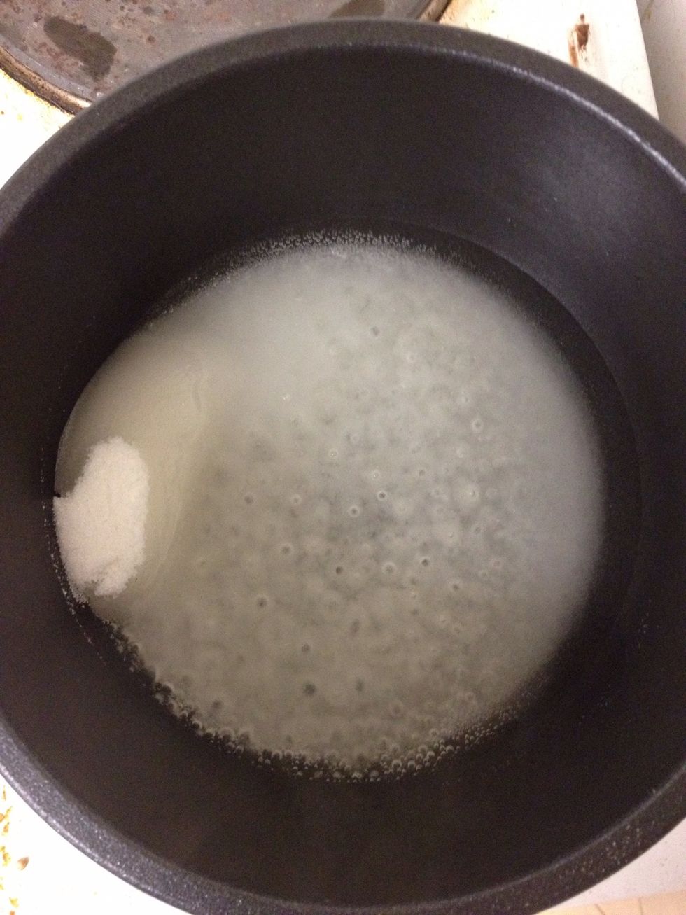 Sugar and water...