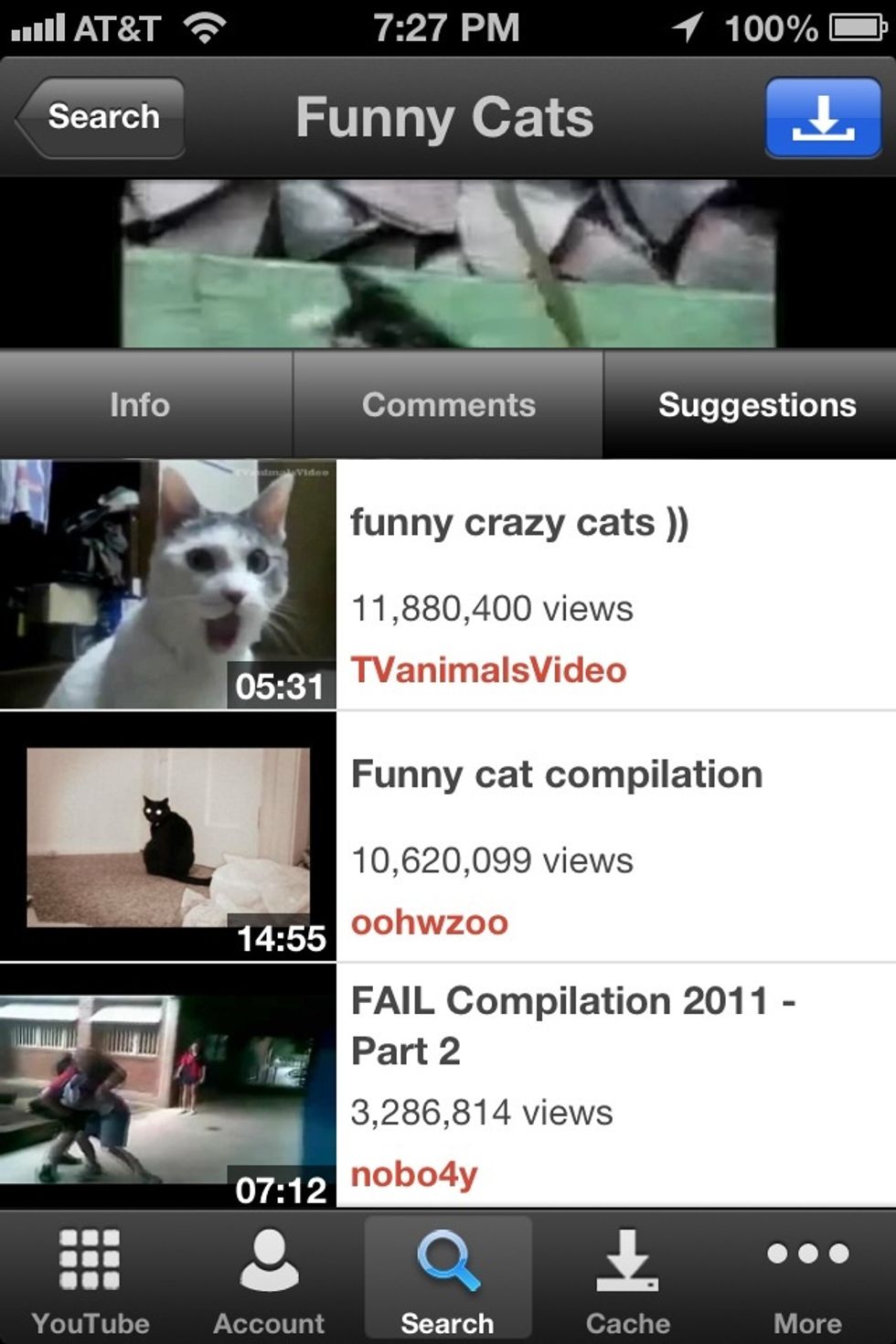 Suggested videos. Ok, now that we've covered the basics. We're ready to get into the features that make this app better than the YouTube app.