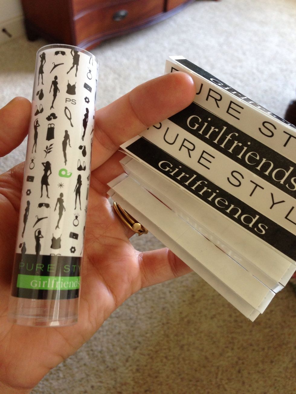 Super secret weapon you must have in your purse, vanity, car, wallet, and desk. This fashion tape is awesomeness. Fix hems, keep bra straps in place, close gaps on blouses. Won't hurt clothing. Ta-da.