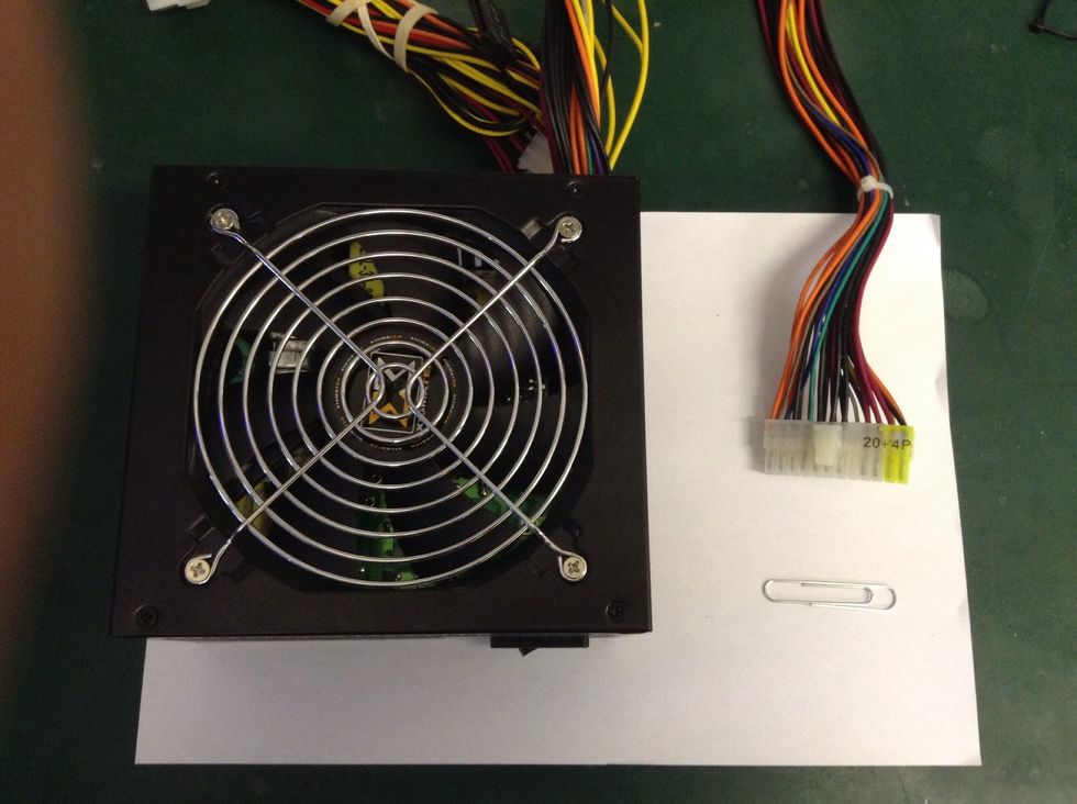Supplies 1x PSU 1x Paper clip