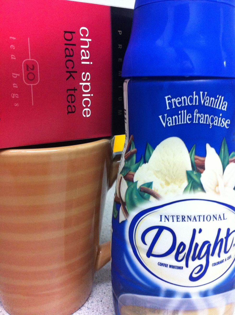 Supplies! First boil your water and bust out your mug!
