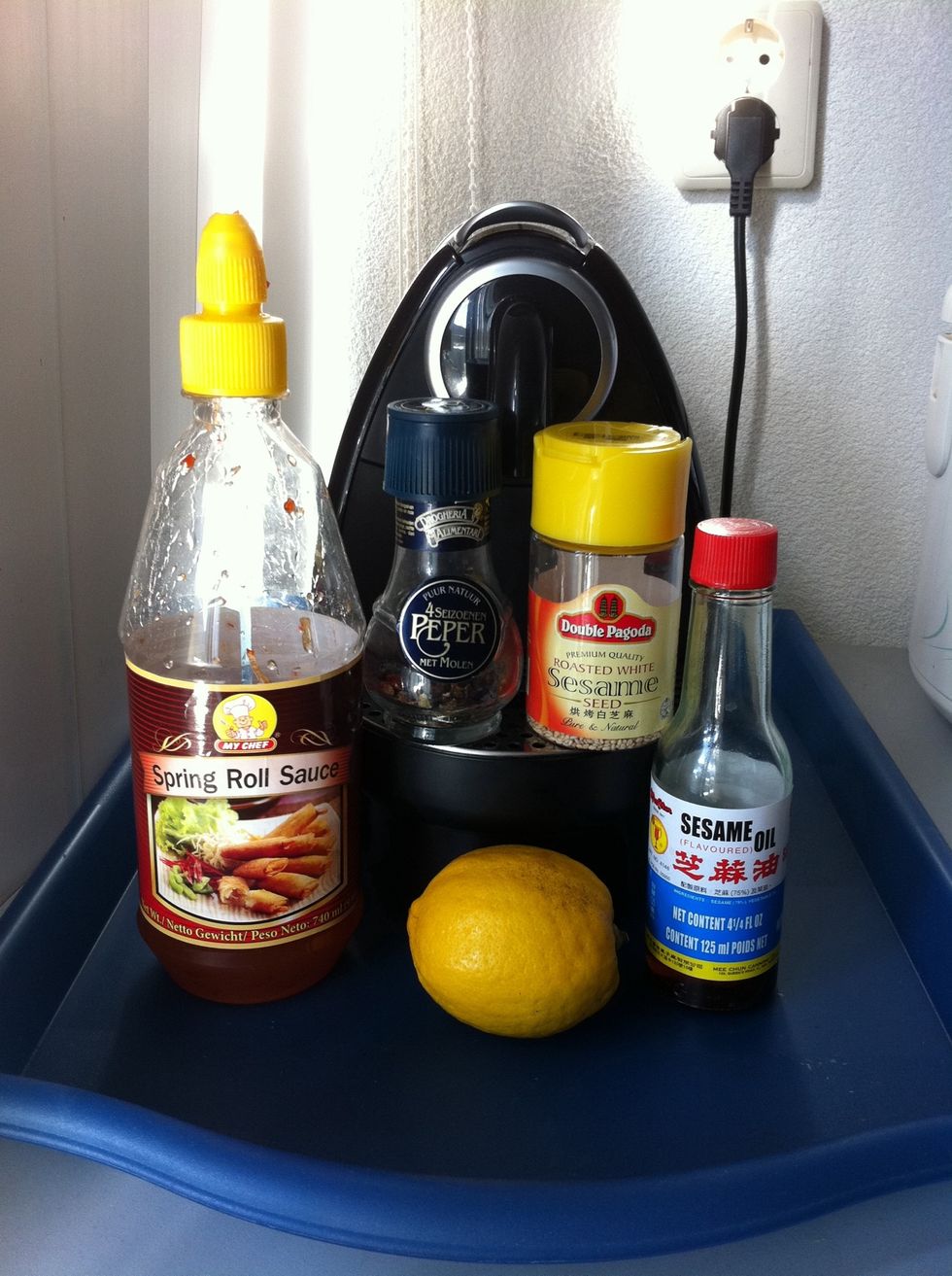 Supplies for the sauce.