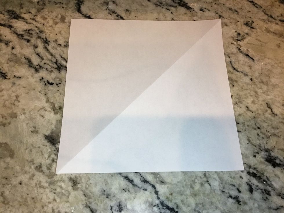 Supplies:   One piece of square paper