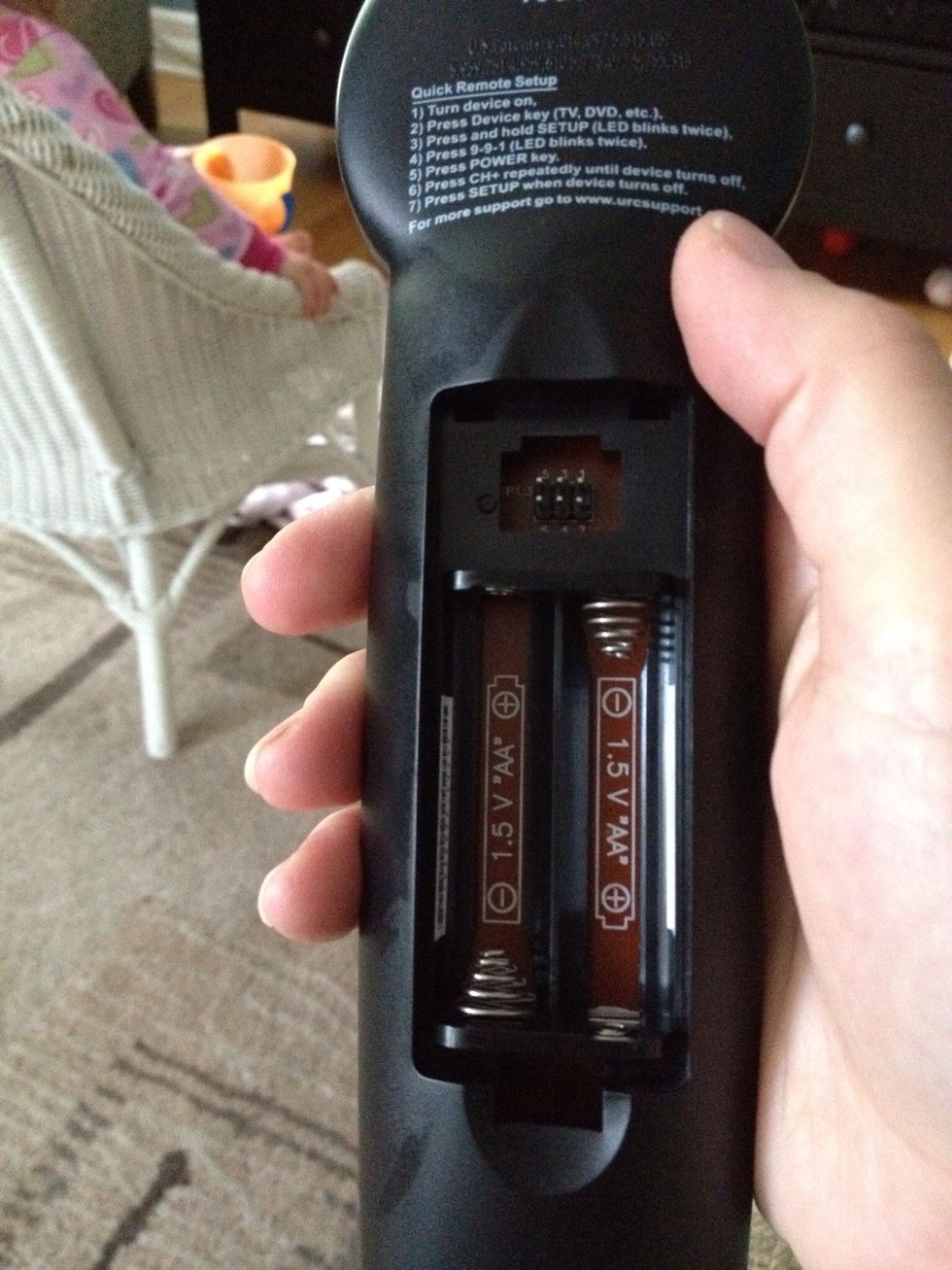 Surprise surprise...my teenager emptied the remote and stole the batteries for his XBOX headset. I'll fix him later ;) No AA's on hand. Just AAA's. What to do?