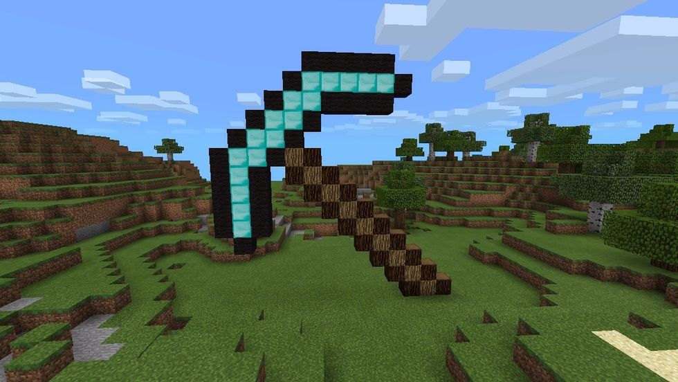 Surround it with black wool...