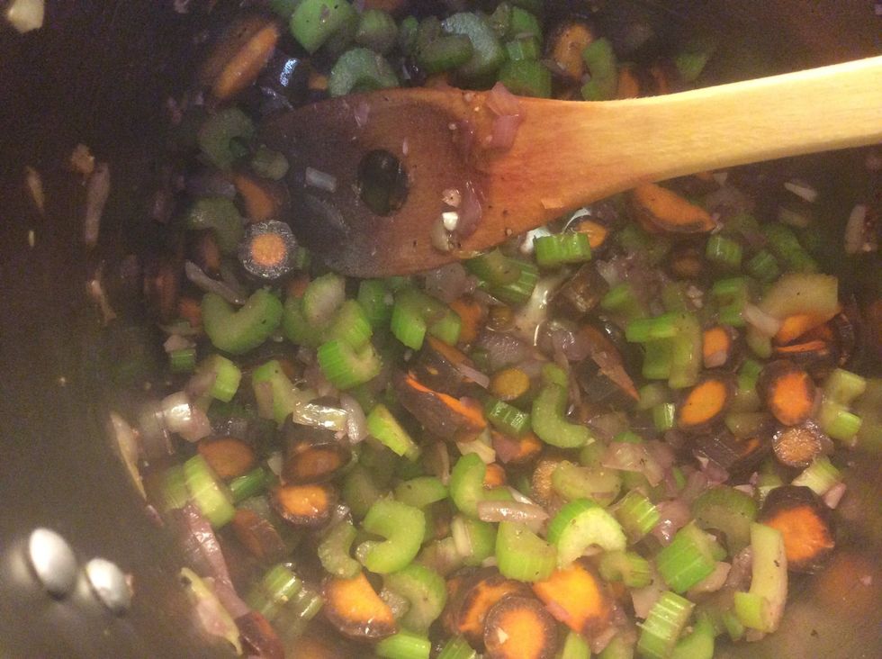 Sweat out the veggies for few minutes