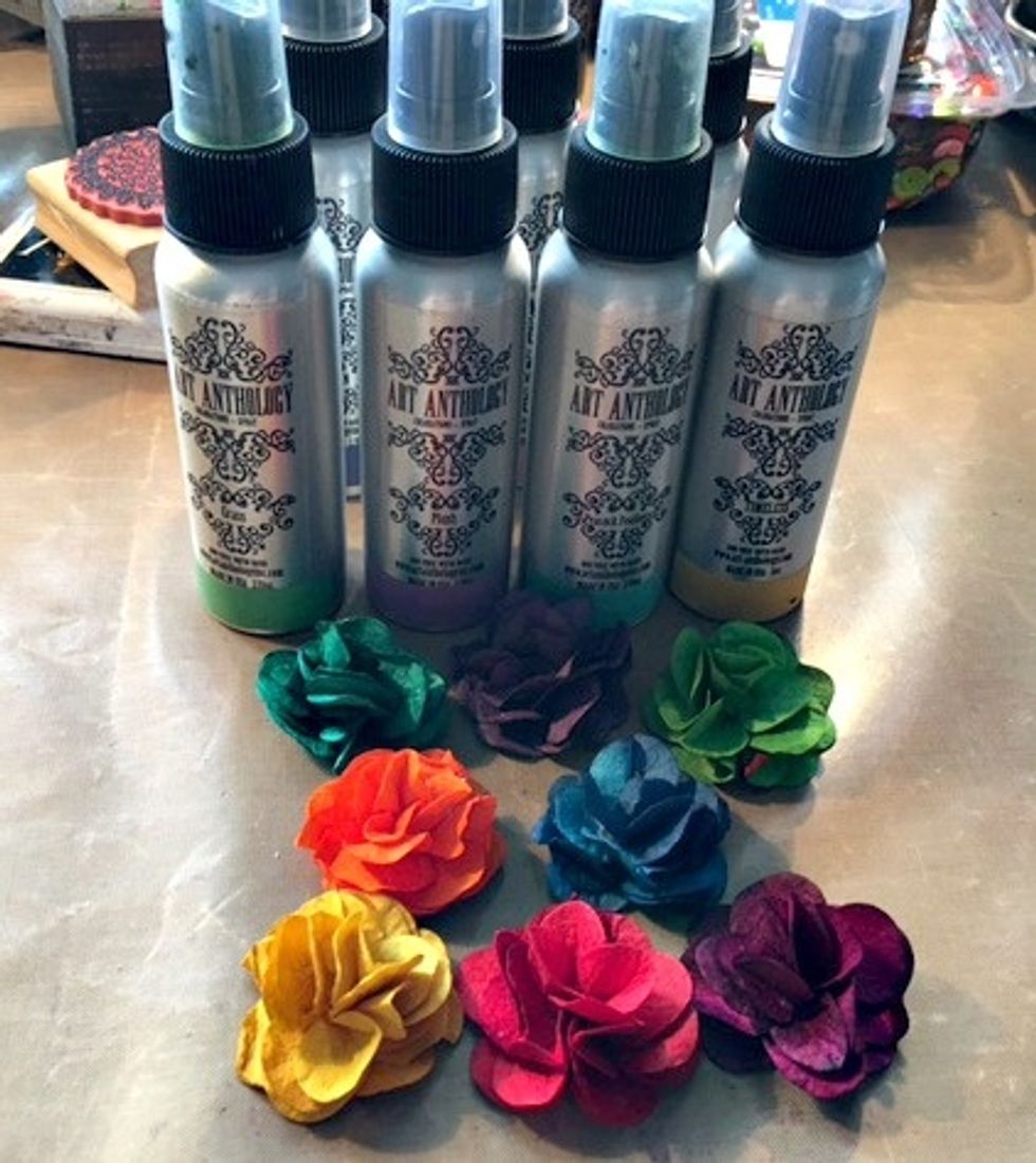 Sweet little flowers to apply to my container.