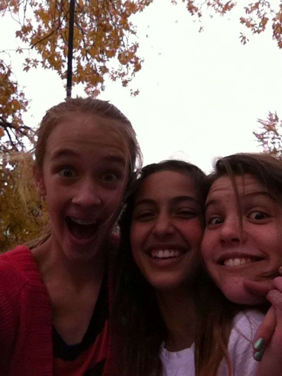 Swing and sing and laugh.. And fall.. Not as much as we do though