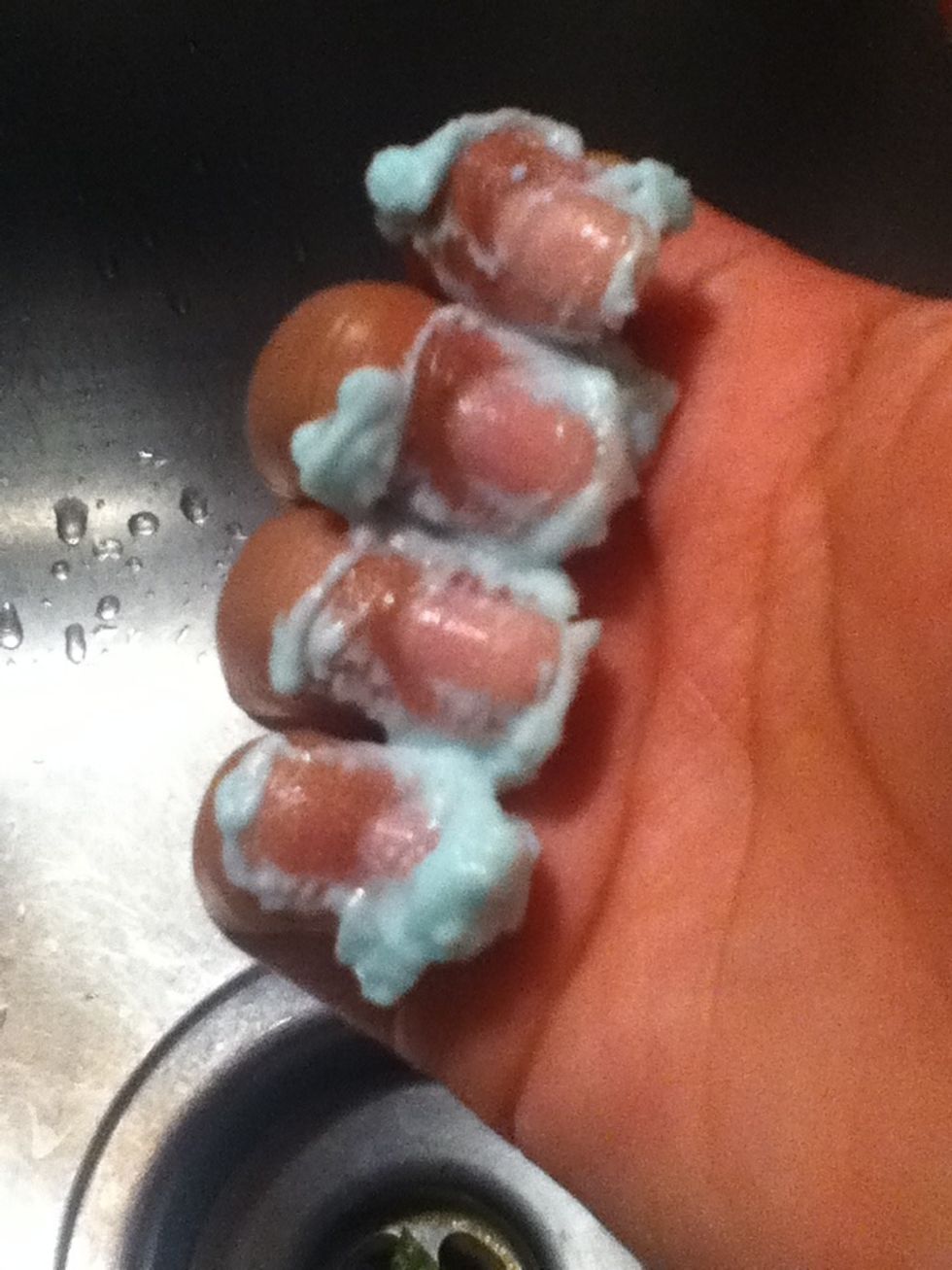 Swipe many times straight across oh and quickly :)