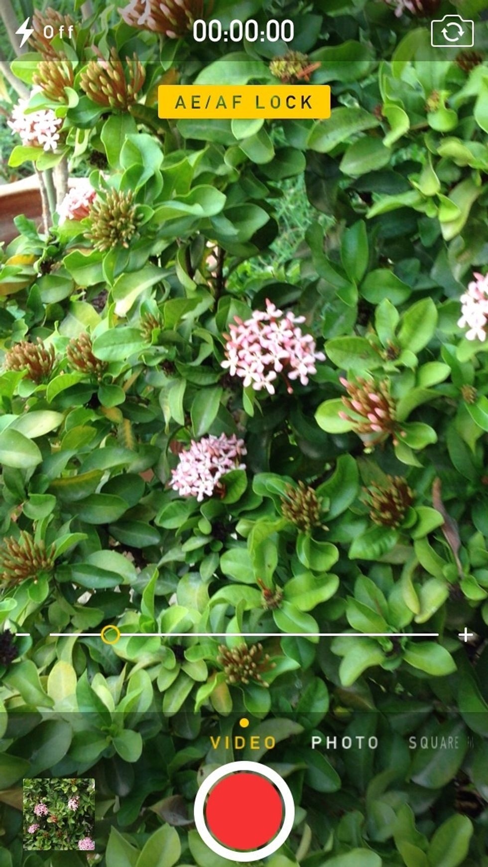 Swipe to extreme left to record videos.Certain iPhone models(5,5s & 5c) give you the option of a digital 3x zoom while recording; previously, you could only zoom before making a recording.