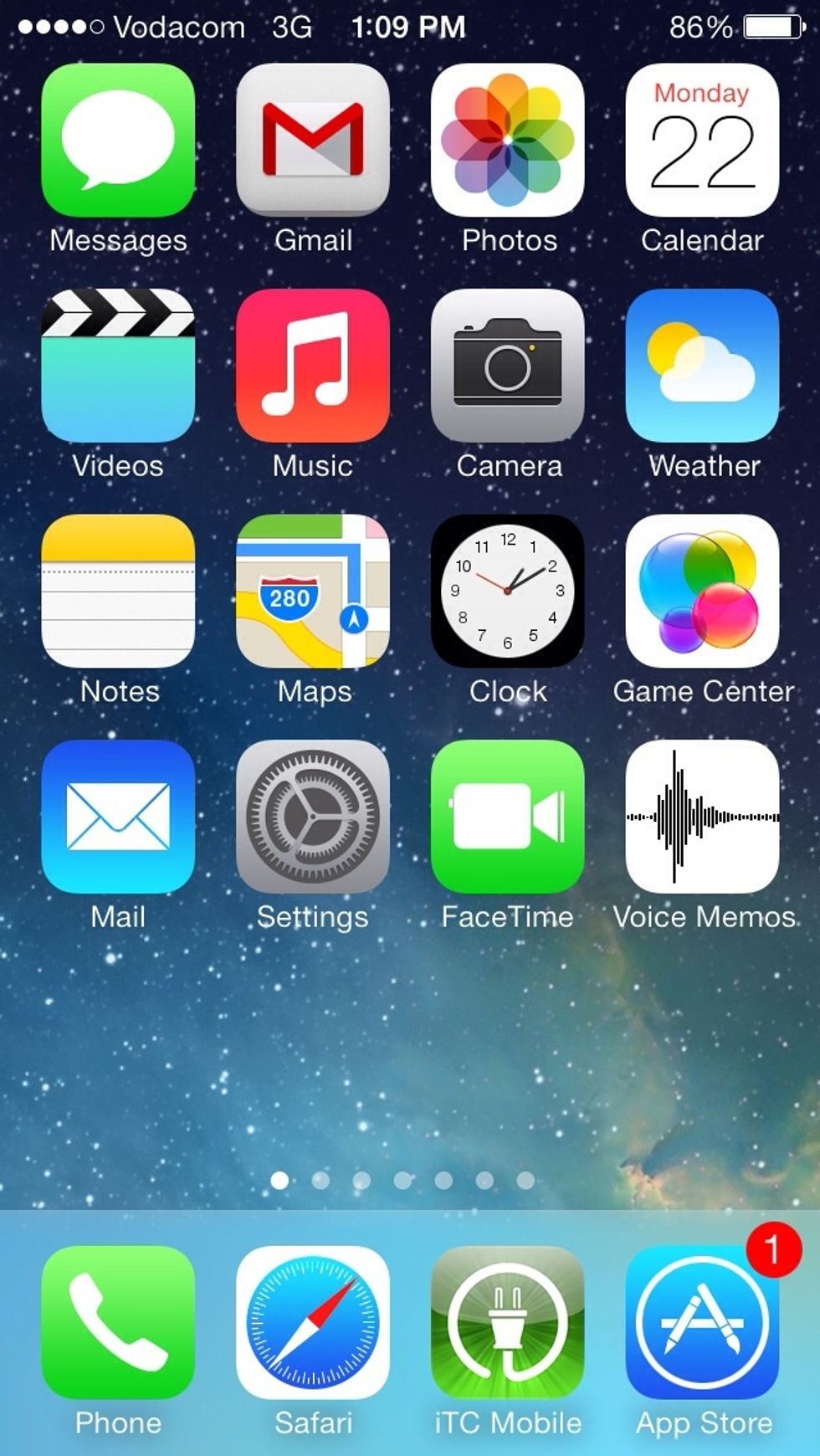 Swipe up from the bottom of the screen to launch control center