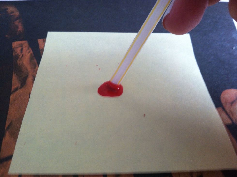 Swish, swipe and scrape the straw through the polish until you have a decent amount in the bottom