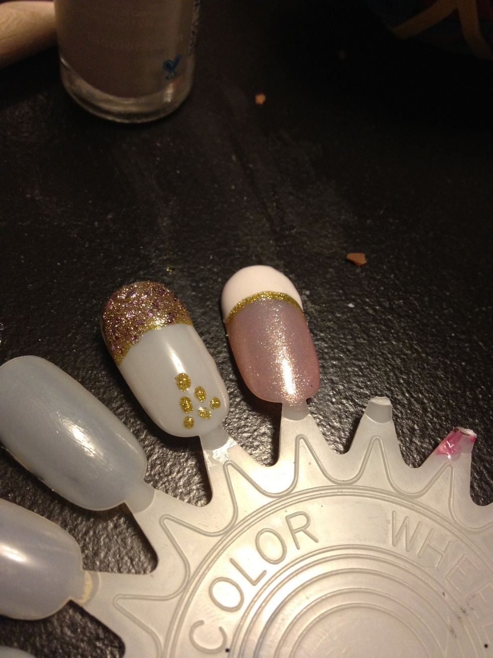 Switch it up and do colored tips on a white nail :)