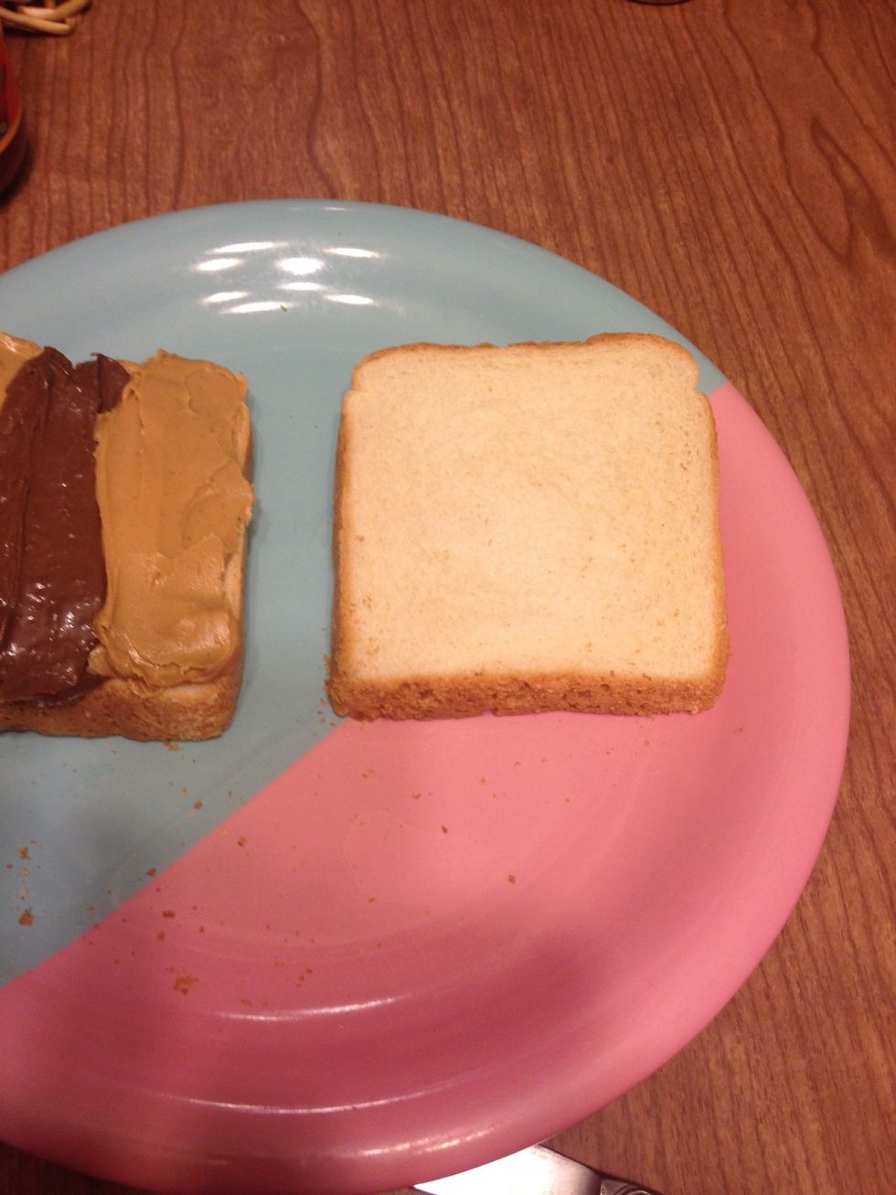 Switch to your plain piece of bread.