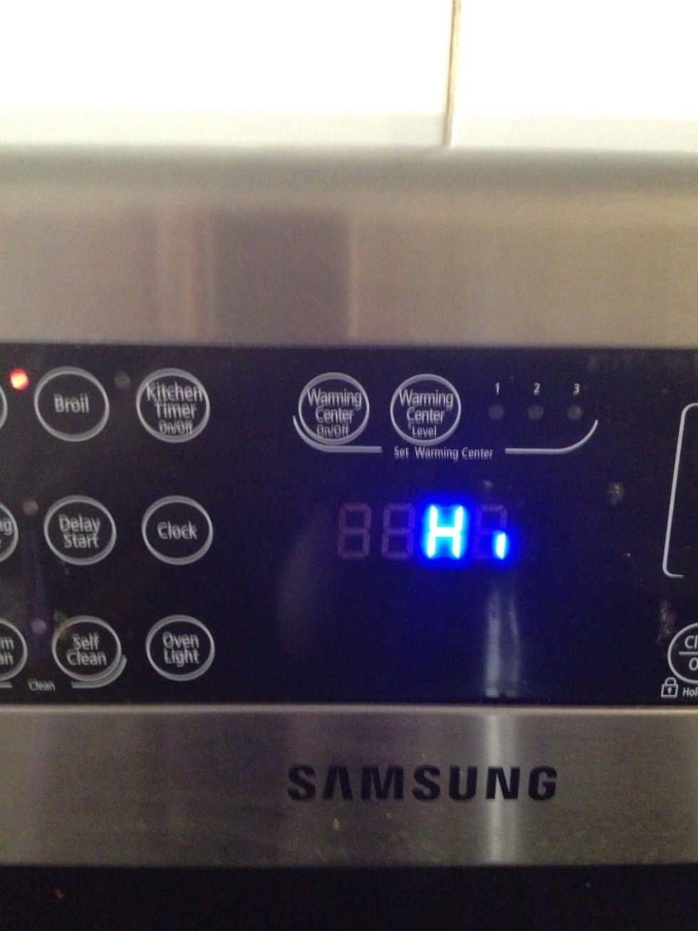 Switch your oven hi on broil