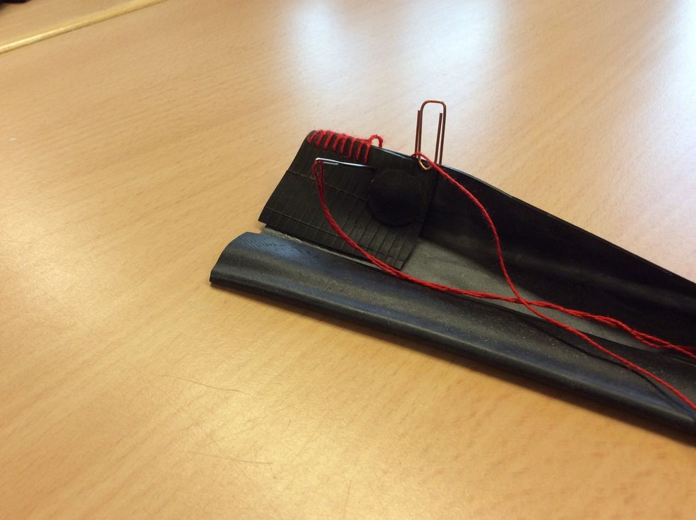 Sy ihop med langetts\u00f6m.