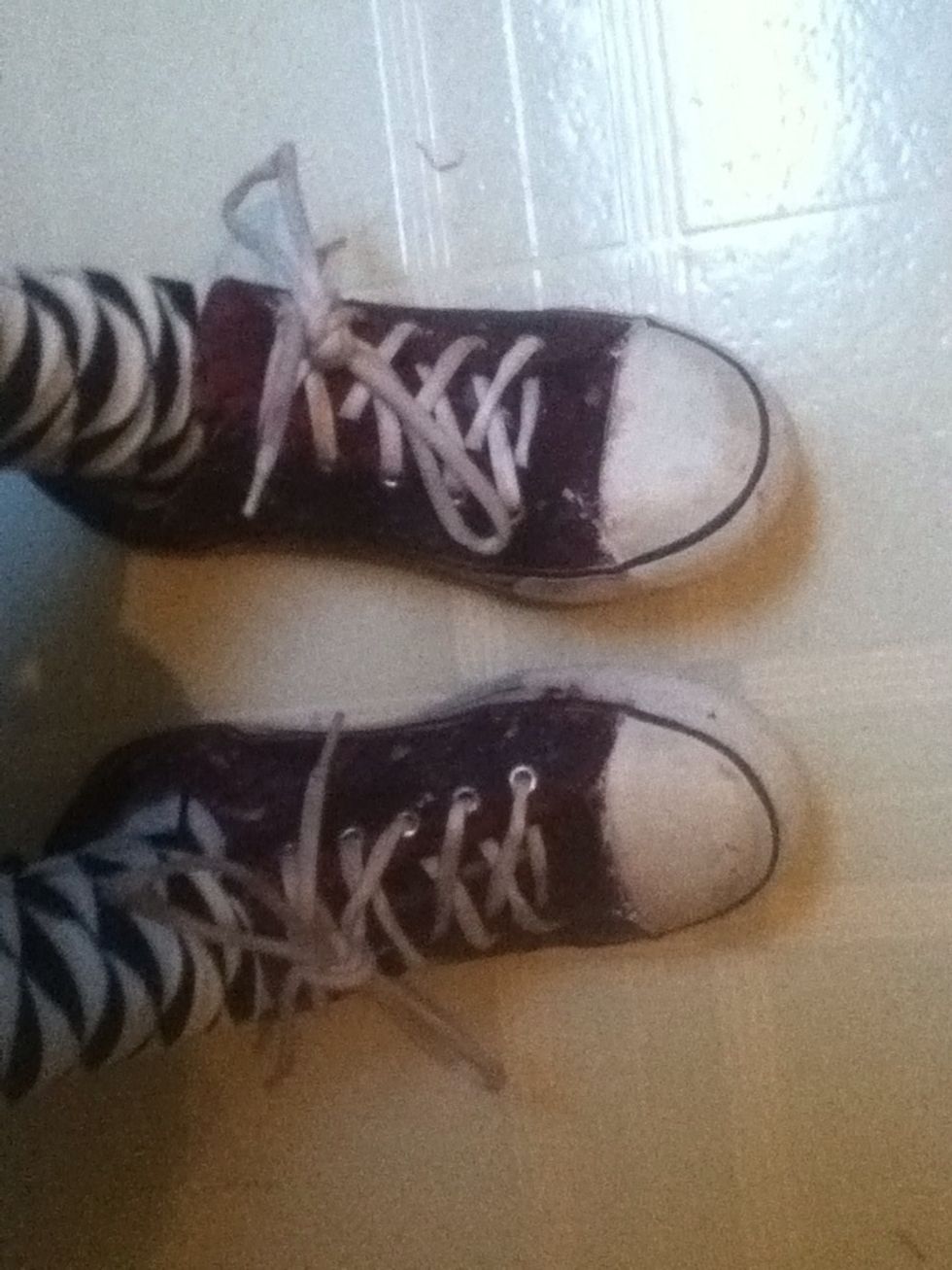 TA DA :D blow dry completely and you've got yourself a new pair of shoes(;