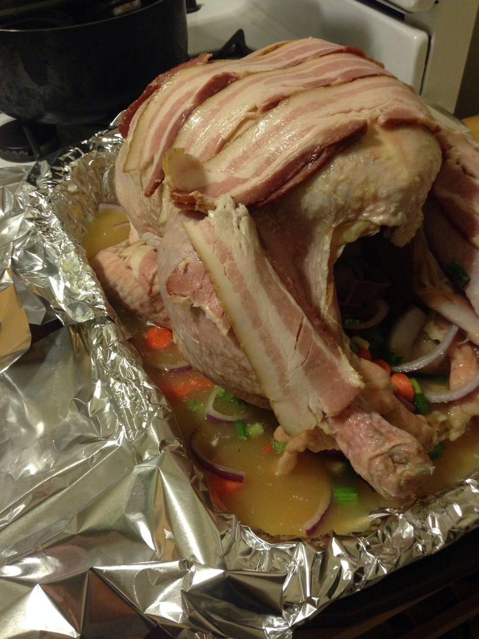 Ta-Da! Now your turkey is all ready to cook.