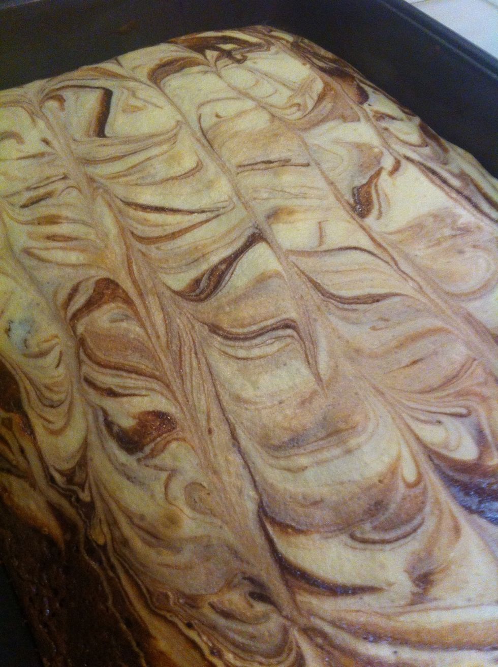 Ta da!!!!! The masterpiece is complete, set them on the counter to cool off...