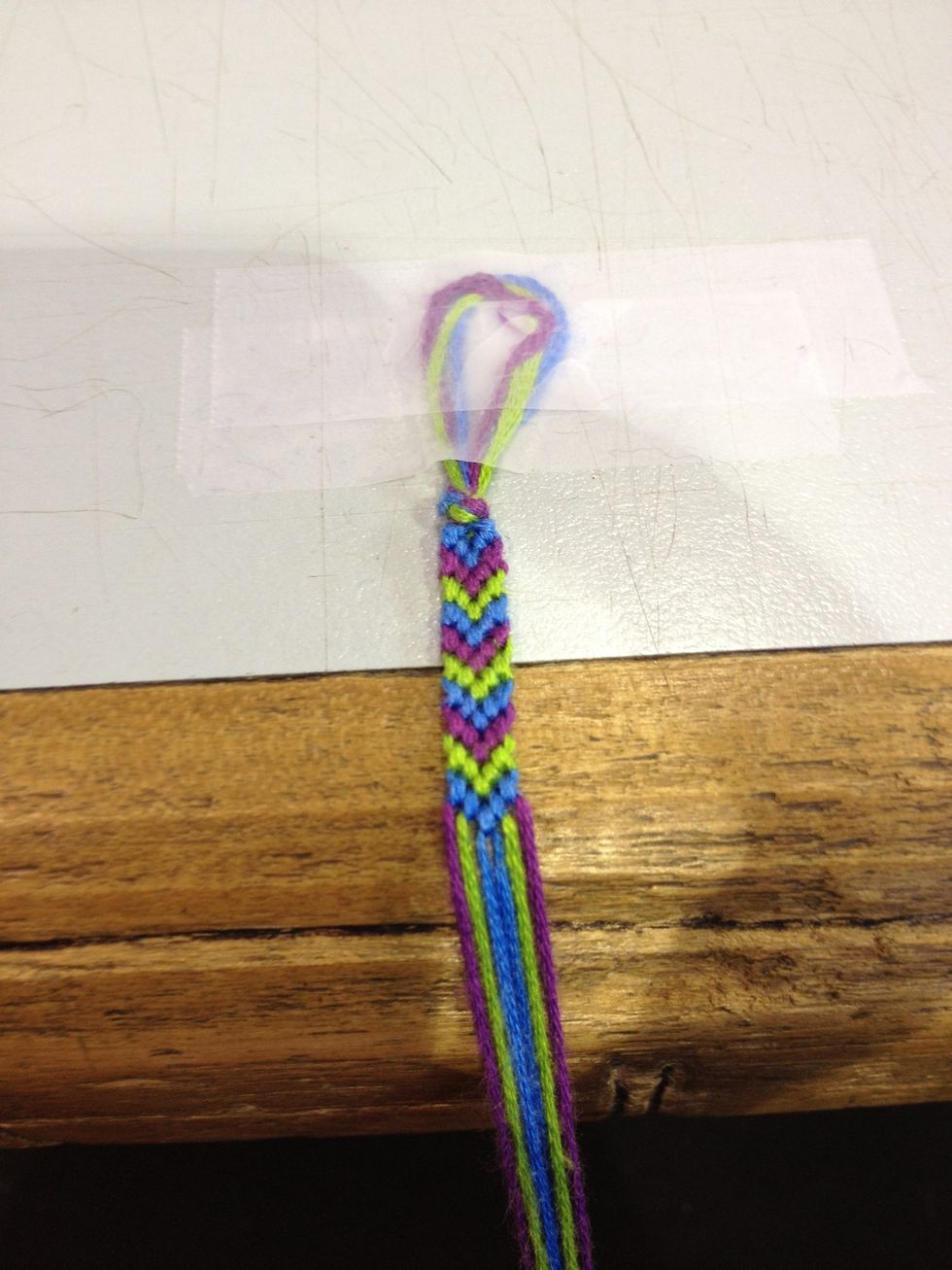 Ta-Da! This is how it should look if you've followed my directions. You can always untie a knot if it doesn't look like it's supposed to