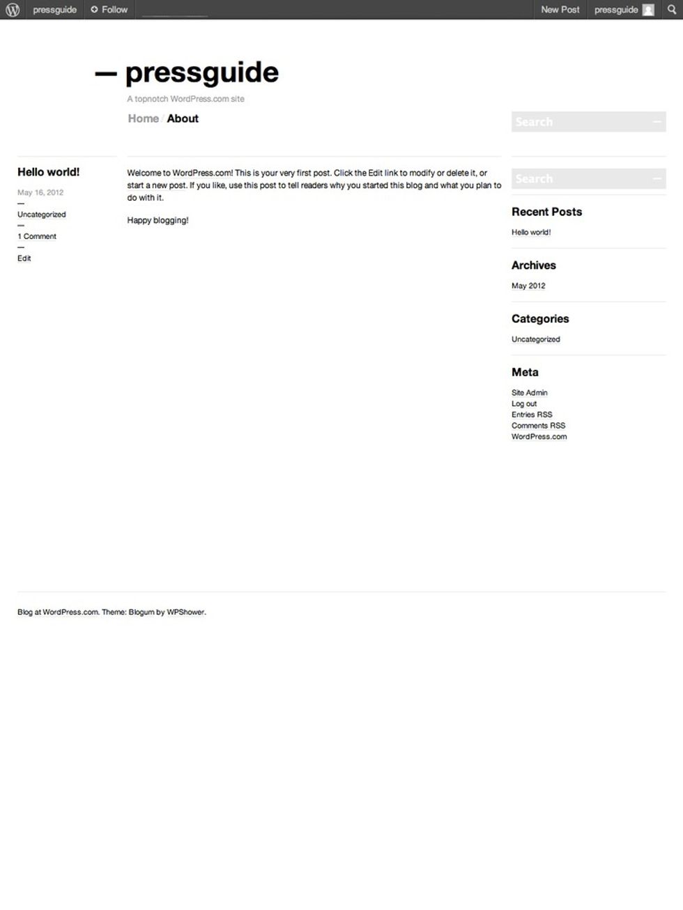 Ta-da! Your new blog!